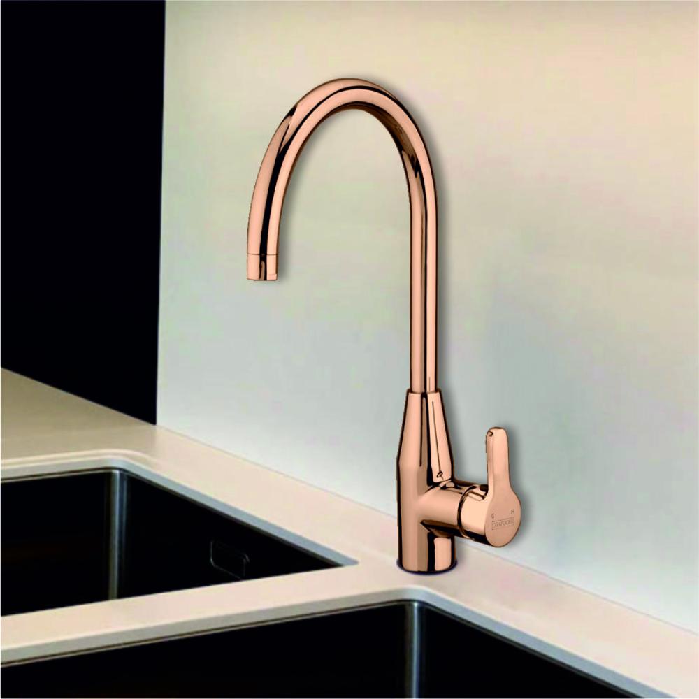 Single Lever Mixer for Kitchen Sink  with side lever Swinging spout